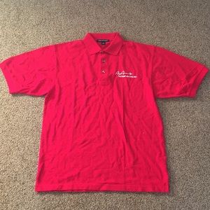 Port authority red polo